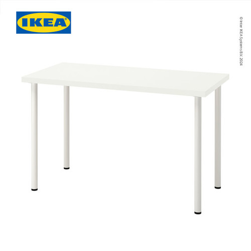 IKEA LAGKAPTEN/ADILS Meja Kerja/Belajar Minimalis Putih 120x60cm