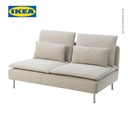 IKEA SODERHAMN Sofa 3 Dudukan Minimalis Krem Muda