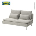 IKEA SODERHAMN Sofa 3 Dudukan Krem/Cokelat Minimalis