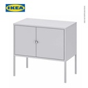 IKEA LIXHULT Kabinet Abu-Abu dengan Dua Pintu 60x35cm