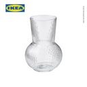 IKEA PADRAG Vas Bunga Kaca Dekorasi Meja 17cm