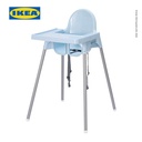 IKEA ANTILOP Kursi Makan Bayi Biru Bahan Baja