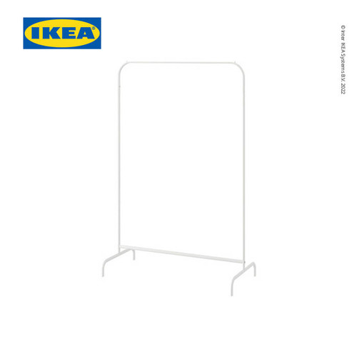 IKEA MULIG Stand Gantungan Pakaian Putih 99x152 cm