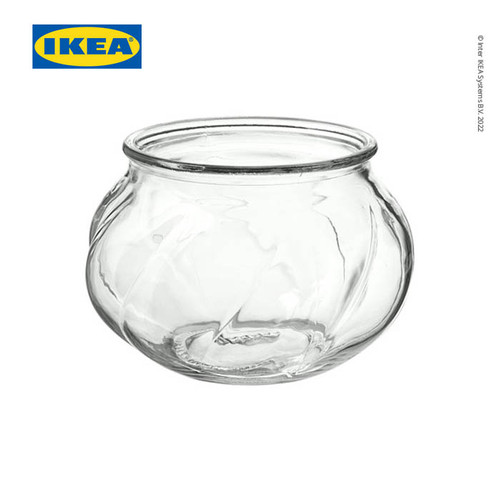 IKEA VILJESTARK Vas Bunga Kaca Dekorasi Kamar Diameter 8cm