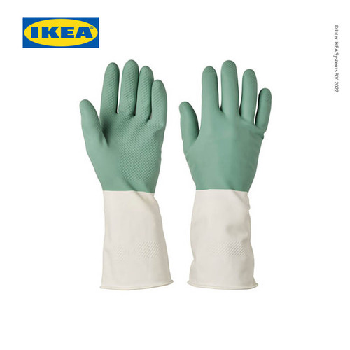 IKEA RINNIG Sarung Tangan Pembersih Hijau Ukuran M Isi 2Pcs