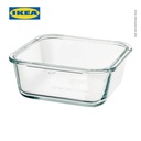 IKEA 365+ Tempat Makanan Kaca Segi Empat 600ml