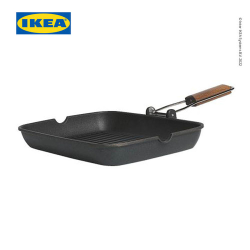 IKEA GRILLA Wajan Panggang Hitam 36x26cm