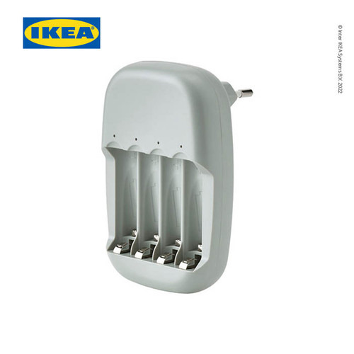 IKEA STENKOL Charger Baterai AAA Untuk 4 Slot