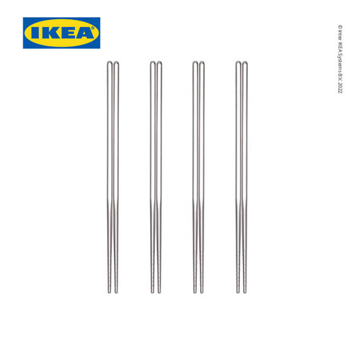 IKEA SNABBLAGAT Sumpit Makan Bahan Baja 4 pcs