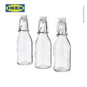 IKEA KORKEN Botol Air Minum 15cl dengan penutup Isi 3pcs