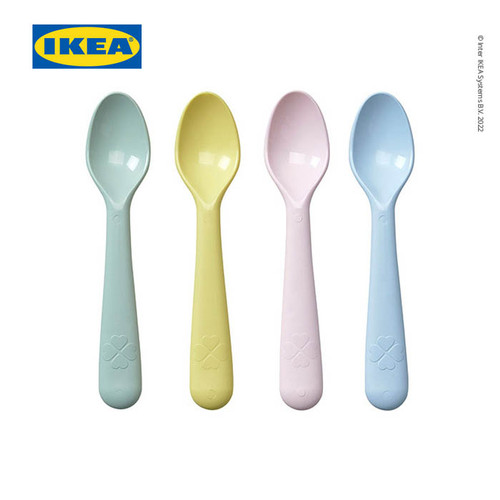 IKEA KALAS Sendok Makan Bayi Warna-Warni Isi 4pcs BPA Free