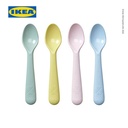 IKEA KALAS Sendok Makan Bayi Warna-Warni Isi 4pcs BPA Free