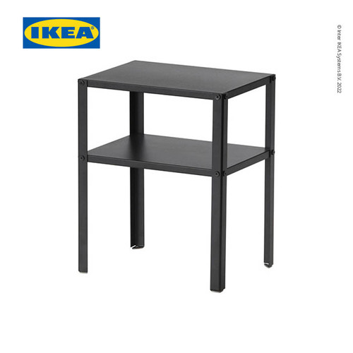 IKEA KNARREVIK Meja Samping Tempat Tidur Bahan Baja 37x28 cm