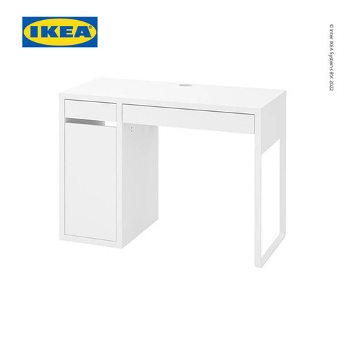 IKEA MICKE Meja Kerja dengan Laci Putih 105x50 cm