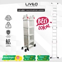 Tangga Lipat Alumunium Multipurpose Liveo LV-604 / Tangga Serba Guna