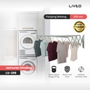 Jemuran Dinding Baju Stainless Steel Liveo LV399 Jemuran Lipat Gantung