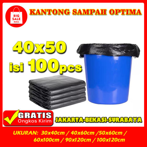 Kantong Plastik Sampah 40 x 50cm isi 100 lembar Plastik Packing