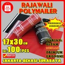 Plastik Polymailer 17x30cm isi 100 pcs RAJAWALI Olshop Packing Premium