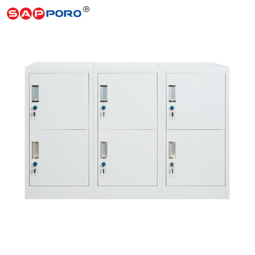 SAPPORO WEIMAR 6 - Loker Besi Dinding 6 Pintu | Wall Mount Locker 6 Doors