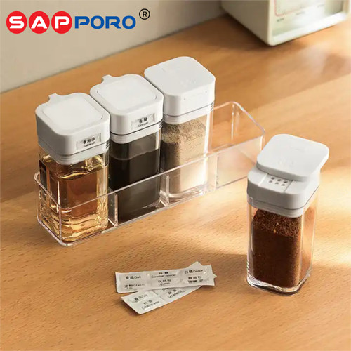 SAPPORO ANGESON - Set Kotak Bumbu Dapur | Spice Jar Set