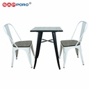 SAPPORO KLOFTA - Meja Makan Set | Meja Tolix Set | Dining Table Set