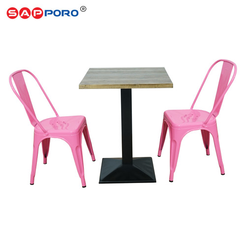 SAPPORO ODNES - Meja Makan Set | Meja Tolix Set | Dining Table Set