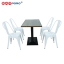 SAPPORO OSTRE - Meja Makan Set | Meja Tolix Set | Dining Table Set