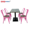 SAPPORO GALA - Meja Makan Set | Meja Tolix Set | Dining Table Set