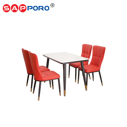 SAPPORO ACERENZA - Meja Makan Set Marmer | Dining Set Marmer