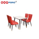 SAPPORO ACERENZA - Meja Makan Set Marmer | Dining Set Marmer