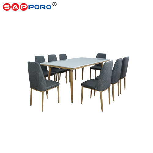 SAPPORO CARONITI - Meja Makan Set Marmer | Dining Set Marmer