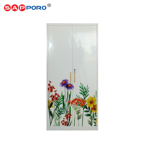 SAPPORO BARI - Lemari Pakaian Besi 2 Pintu | Steel Wardrobe 2 Doors