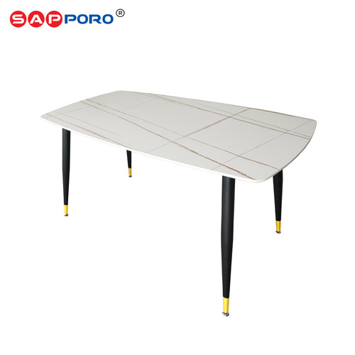 SAPPORO FERRARA - Meja Makan Marmer Rock Beam | Dining Table