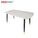 SAPPORO FERRARA - Meja Makan Marmer Rock Beam | Dining Table