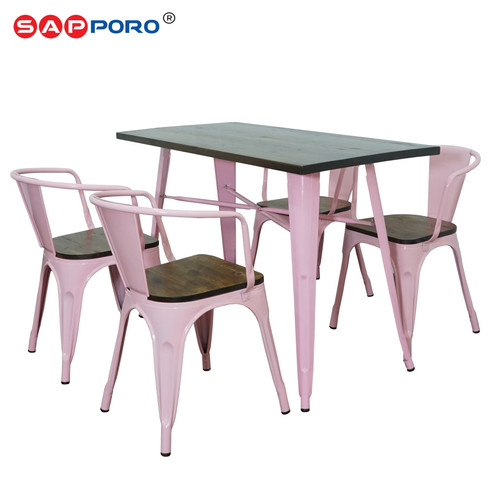 SAPPORO JEJU - Meja Makan Set | Meja Tolix Set | Dining Table Set