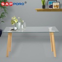 [ SUPER SALE ] SAPPORO WILSON - Meja Makan Kaca | Dining Table