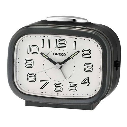 Jam Weker Beker Seiko QHK060K Plastic Case Hitam