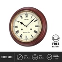 Jam Dinding Kayu Seiko Clock QXH202B 31.4cm Analog Chiming Wall Ori