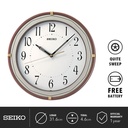 Jam Dinding Seiko Clock QXA748B 31.6cm Detik Senyap White Dial Ori