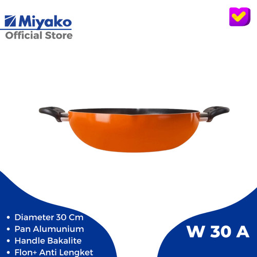 Miyako Cookware Finest Wok W-30A