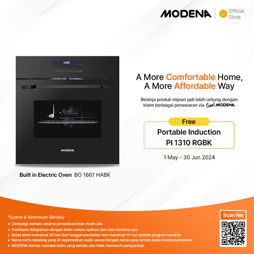 MODENA BUILT IN OVEN + AIRFRYER - BO 1661 HABK