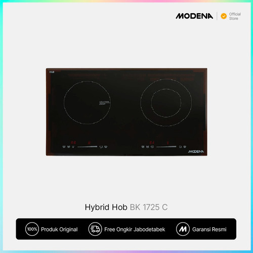 MODENA Hybrid Hob - BK 1725 C (Kombinasi Induksi & Ceramic)