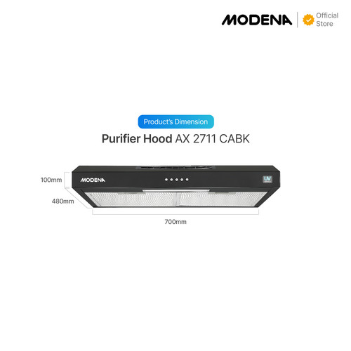 MODENA Slim Hood - AX 2711 CABK