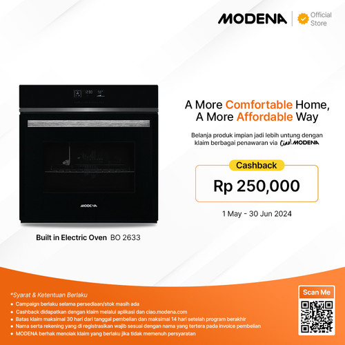 MODENA Built In Electric Oven - BO 2638