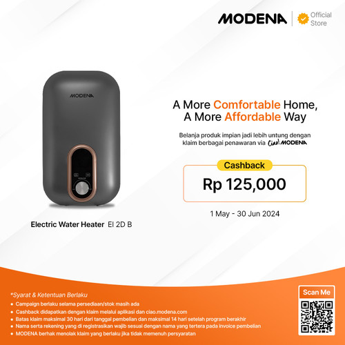 MODENA Electric Instan Water Heater - EI 2D B