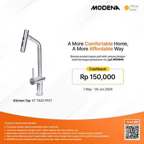 MODENA Kitchen Tap - KT 7820 PPST