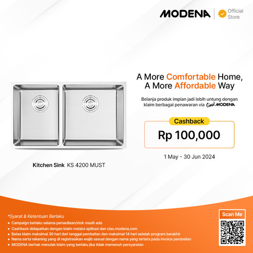 MODENA Kitchen Sink - KS 4200 MUST