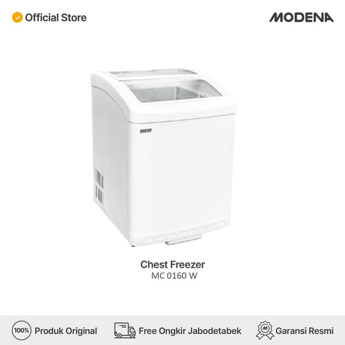 MODENA Chest Freezer - MC 0160 W (Kapasitas 156 Liter)