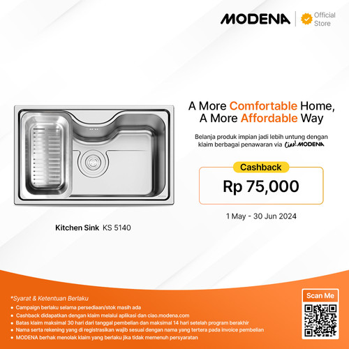 MODENA Kitchen Sink - KS 5140