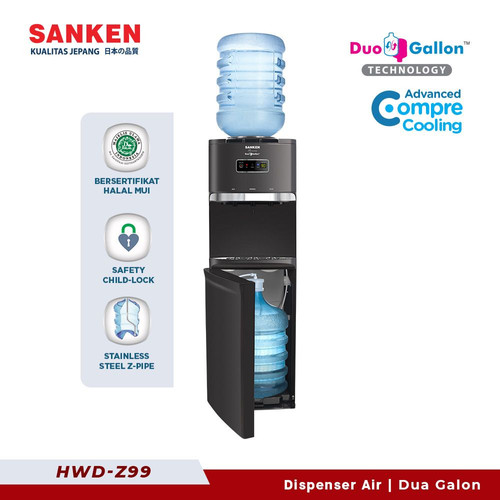 Sanken HWD-Z99 Dispenser Dua Galon Bawah Atas Xatria Pro